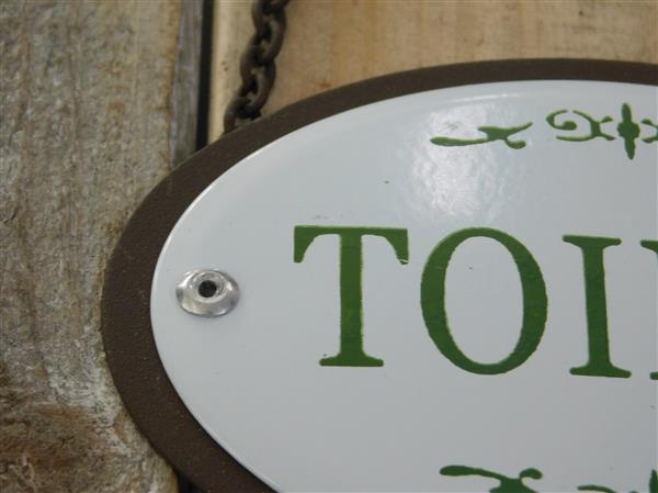 Grote foto wc deur teken metaal en emaille doe het zelf en verbouw materialen en producten