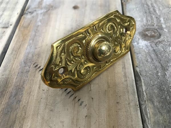 Grote foto deurbel zizo gepolijst messing klassiek doe het zelf en verbouw materialen en producten