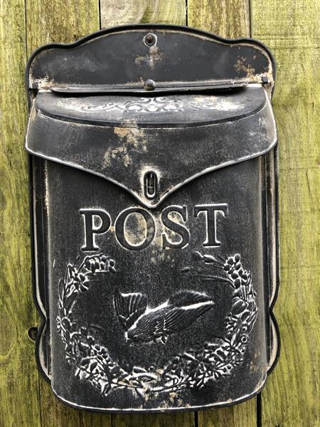 Grote foto brievenbus zink vintage prachtig ontwerp tuin en terras overige tuin en terras