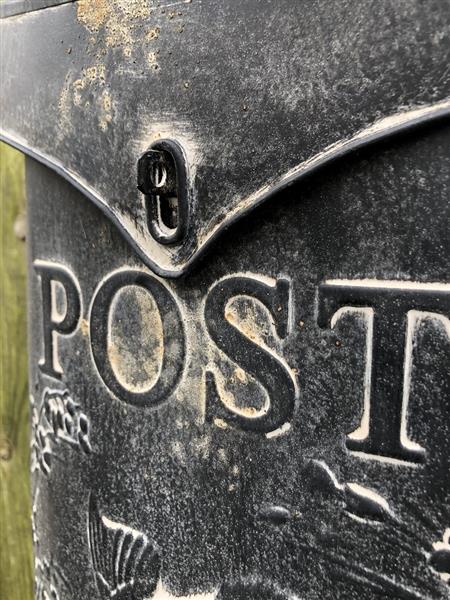 Grote foto brievenbus zink vintage prachtig ontwerp tuin en terras overige tuin en terras