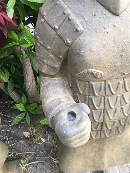 Grote foto prachtige set beelden van japanse krijgers tuin en terras tuindecoratie