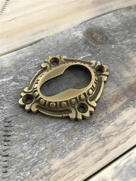 Grote foto slotrozet kasteel van gepatineerd messing doe het zelf en verbouw materialen en producten