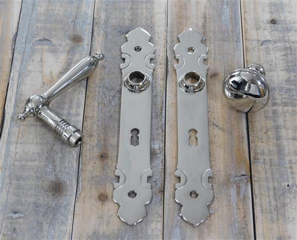 Grote foto set deurbeslag tilspet nikkel bb schilden fraai doe het zelf en verbouw materialen en producten