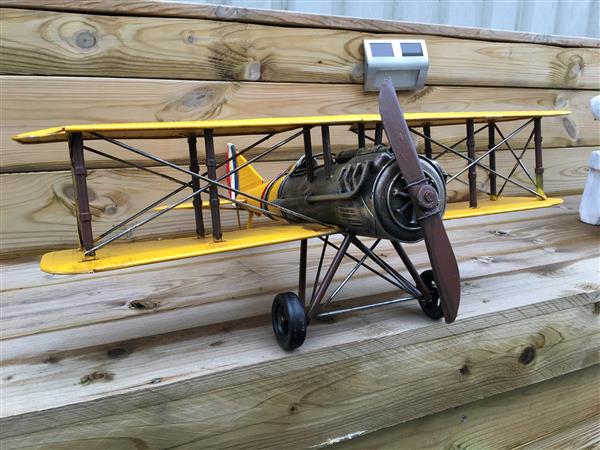 Grote foto handgemaakt vliegtuig xl groot tuin en terras tuindecoratie