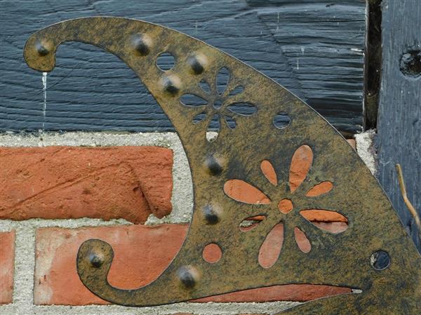 Grote foto wandornament vlinder metaal tuin en terras tuindecoratie