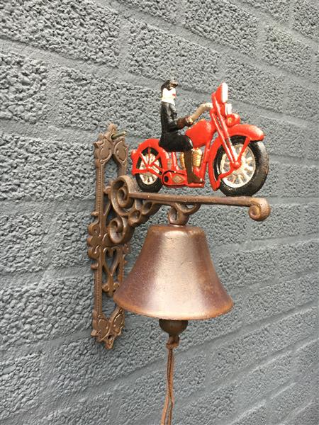 Grote foto deurbel motor gietijzer doe het zelf en verbouw deuren en horren