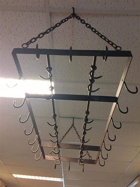 Grote foto kopjes wild horeca keuken hanger ijzeren kruidenrek met 38 haken tuin en terras tuindecoratie