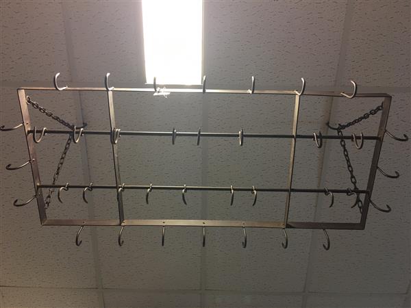 Grote foto kopjes wild horeca keuken hanger ijzeren kruidenrek met 38 haken tuin en terras tuindecoratie