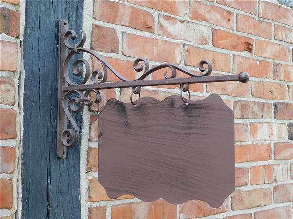 Grote foto uithangbord rechthoekig xl gietijzer bruin verzamelen overige verzamelingen