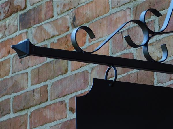 Grote foto uithangbord naambord winkelbord zwart 75 cm rechthoekig ijzer verzamelen overige verzamelingen