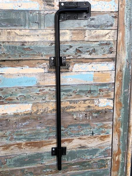 Grote foto poortslot xl zwart poedercoating vergrendeling doe het zelf en verbouw materialen en producten