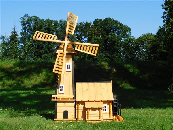 Grote foto windmolen met watermolen 160 cm ge mpregneerd hout tuin en terras tuindecoratie