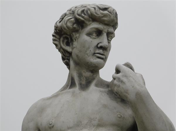 Grote foto tuinbeeld david xl 110 cm steen tuin en terras tuindecoratie