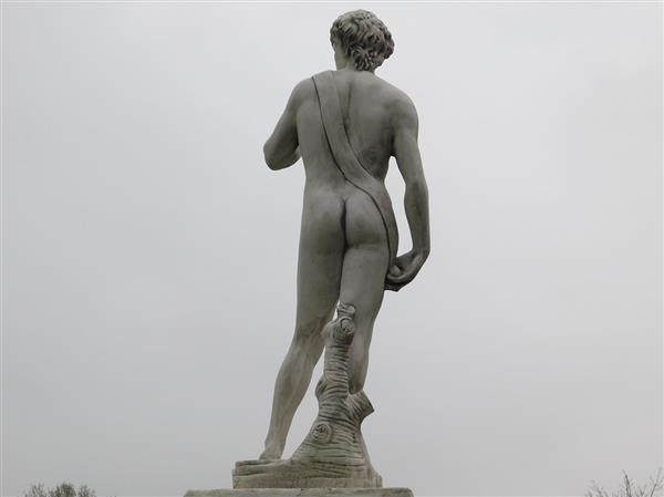 Grote foto tuinbeeld david xl 110 cm steen tuin en terras tuindecoratie