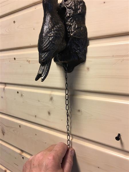 Grote foto deurklopper specht bronskleurig metaal doe het zelf en verbouw materialen en producten