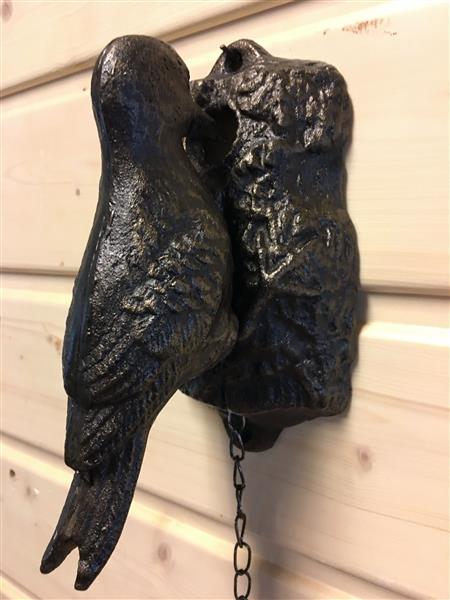 Grote foto deurklopper specht bronskleurig metaal doe het zelf en verbouw materialen en producten