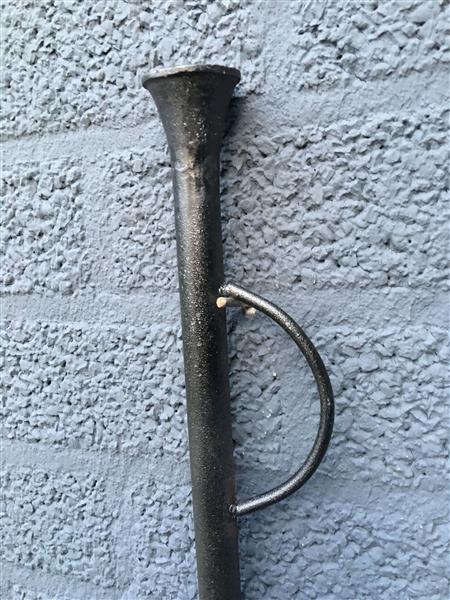 Grote foto blaaspijp adem pijp vuur aanwakkeren van ijzer. huis en inrichting kachels en openhaarden