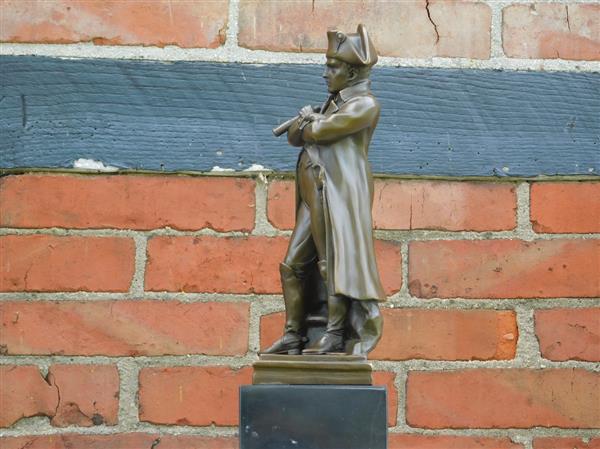 Grote foto beeld napoleon brons op voet van marmer tuin en terras tuindecoratie