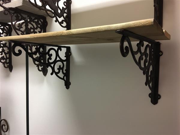 Grote foto paar schapdragers hangbeugel gietijzer rust brown tuin en terras overige tuin en terras