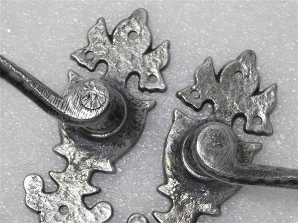 Grote foto exclusieve set deurbeslag lion smeedijzer doe het zelf en verbouw materialen en producten