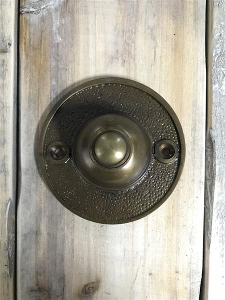 Grote foto ronde deurbel messing van zeer goede kwaliteit doe het zelf en verbouw materialen en producten