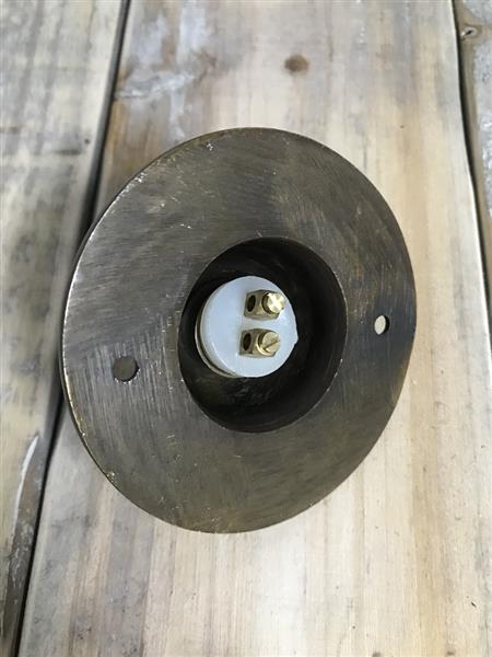 Grote foto ronde deurbel messing van zeer goede kwaliteit doe het zelf en verbouw materialen en producten