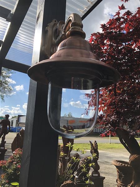 Grote foto buitenlamp geheel koper glas koperen wandlamp rustieke buitenlamp buiten wandlamp voordeur top k tuin en terras verlichting