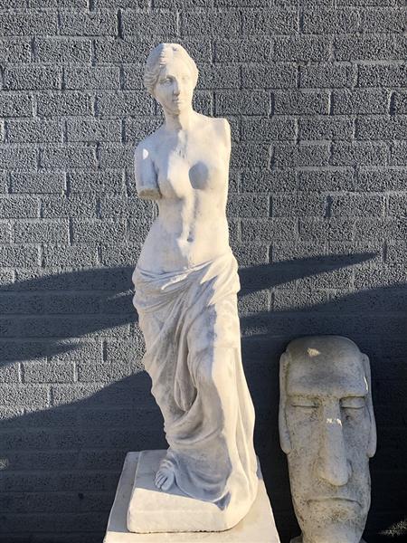 Grote foto prachtig stenen beeld van venus van milo een bekend en fraai beeld. tuin en terras tuindecoratie