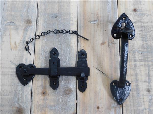 Grote foto antiek poort slot deurgrendel valslot gemaakt van ijzer doe het zelf en verbouw materialen en producten