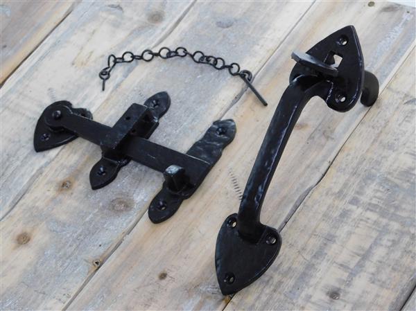 Grote foto antiek poort slot deurgrendel valslot gemaakt van ijzer doe het zelf en verbouw materialen en producten