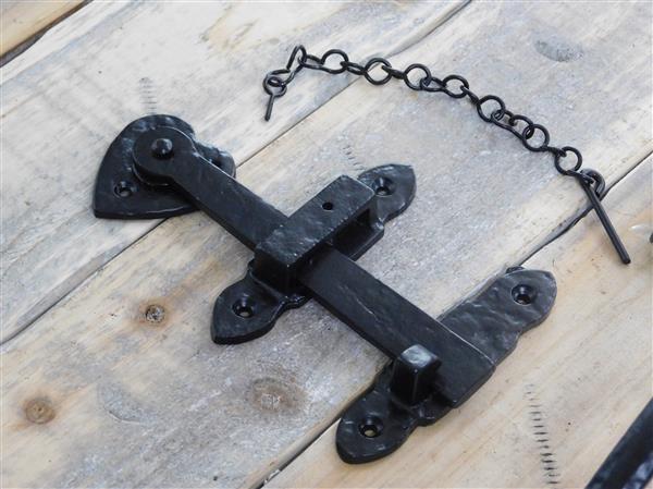 Grote foto antiek poort slot deurgrendel valslot gemaakt van ijzer doe het zelf en verbouw materialen en producten