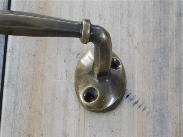 Grote foto meubilair handvat nostalgische trekhendel deurhendel gemaakt van messing gepatineerd small doe het zelf en verbouw materialen en producten
