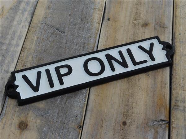 Grote foto vip only gemaakt van gietijzer doe het zelf en verbouw materialen en producten