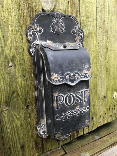 Grote foto brievenbus zink vintage prachtig ontwerp tuin en terras overige tuin en terras