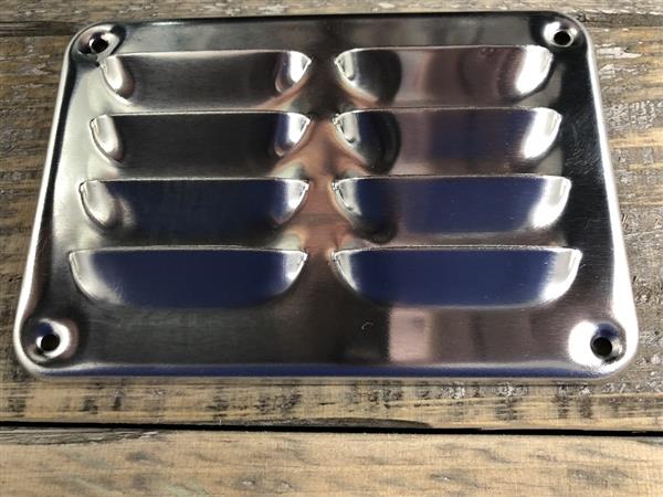 Grote foto luchtrooster schoepenrooster aluminium. huis en inrichting kachels en openhaarden