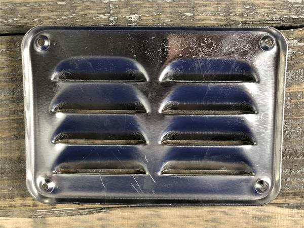 Grote foto luchtrooster schoepenrooster aluminium. huis en inrichting kachels en openhaarden