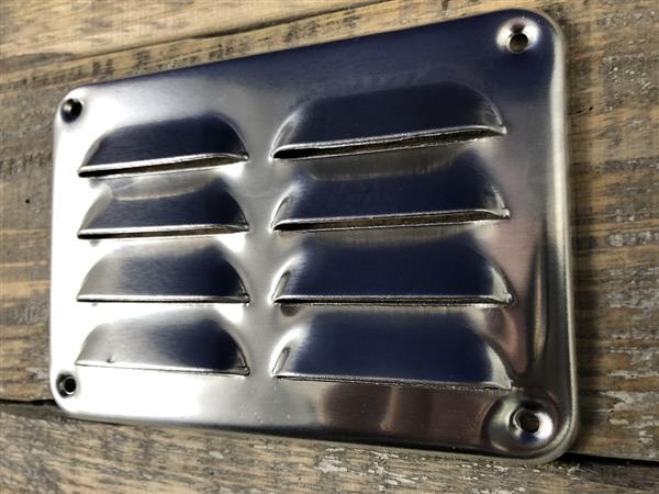 Grote foto luchtrooster schoepenrooster aluminium. huis en inrichting kachels en openhaarden