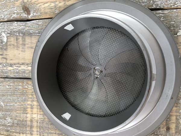Grote foto bedienbaar groot luchtrooster openhaard rvs rooster rond. huis en inrichting kachels en openhaarden