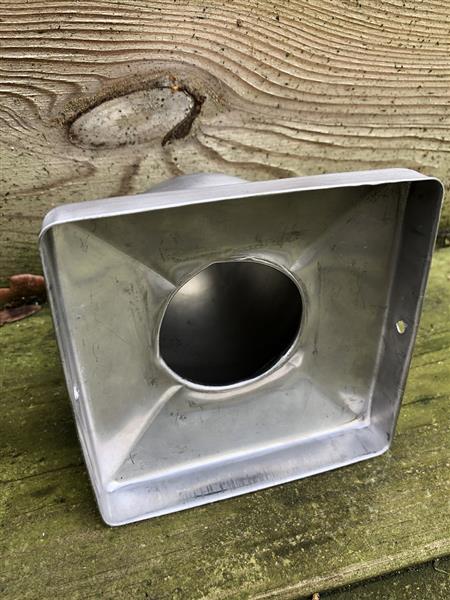 Grote foto paal cover rvs met bol 10 x 10. tuin en terras hekken en schuttingen