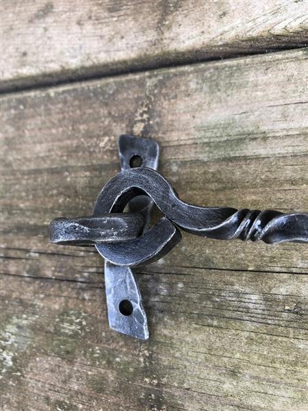 Grote foto cabine haak haak als windhaak sluiting staal prachtig smeedwerk doe het zelf en verbouw materialen en producten