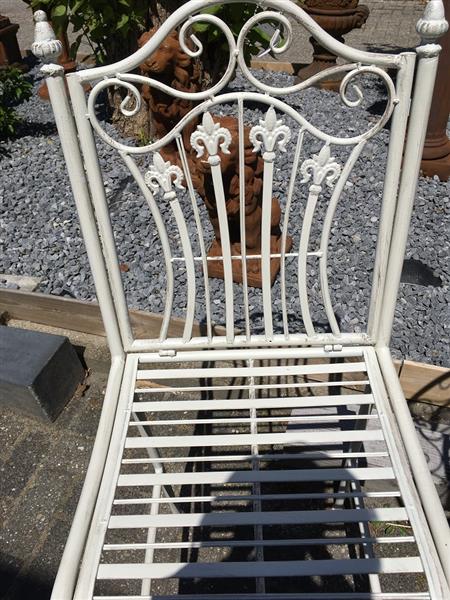 Grote foto tuinset wit metaal mooie set en van goede kwaliteit tuin en terras tuinmeubelen