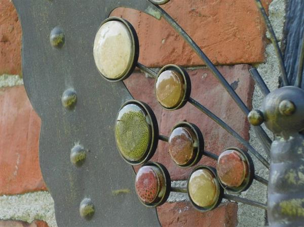 Grote foto vlinder van metaal wanddecoratie tuin en terras tuindecoratie