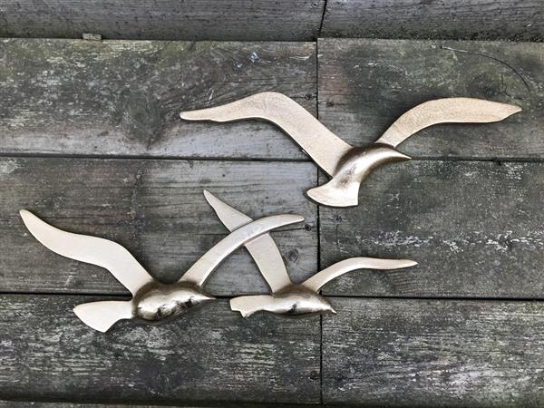 Grote foto set silhouetten van meeuwen leuke wanddecoratie tuin en terras tuindecoratie