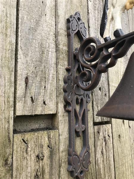 Grote foto deurbel koe wand bel erg leuk tuin en terras tuindecoratie