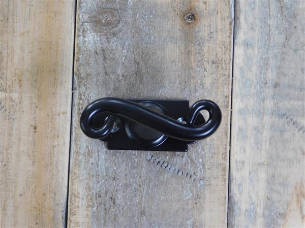 Grote foto raam hendel gemaakt van smeedijzer in matzwart heel mooi doe het zelf en verbouw materialen en producten