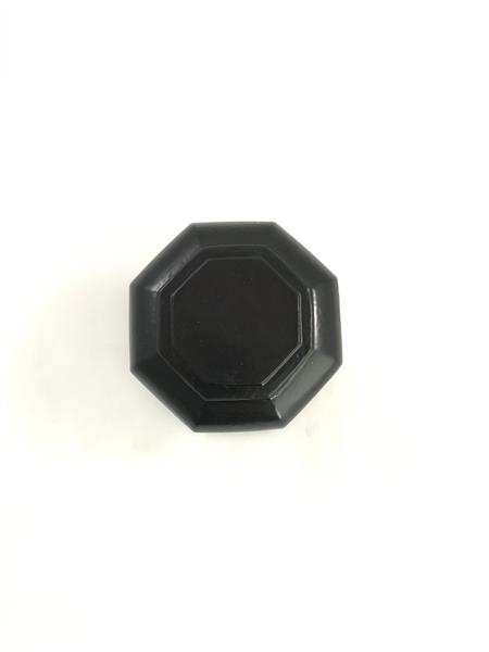 Grote foto een grote vast staande deurknop zeer solide mat zwart doe het zelf en verbouw materialen en producten