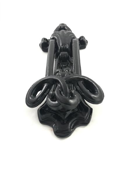 Grote foto een mooie deurklopper mat zwart heel sierlijk doe het zelf en verbouw materialen en producten