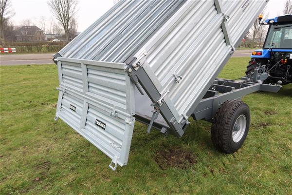 Grote foto imeg kipper 8 ton 3 zijdig kippend gegalvaniseerd 25km u agrarisch mechanisatie