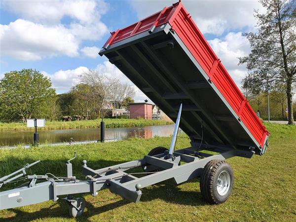 Grote foto imeg kipper 8 ton 3 zijdig kippend gegalvaniseerd 25km u agrarisch mechanisatie