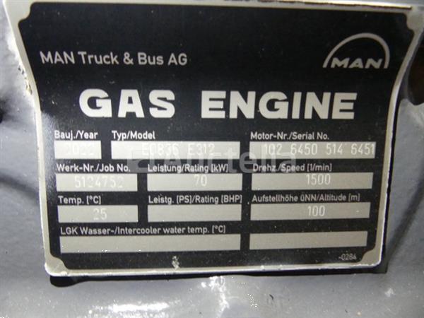Grote foto aardgasmotor man eo836 e312 agrarisch tractor onderdelen